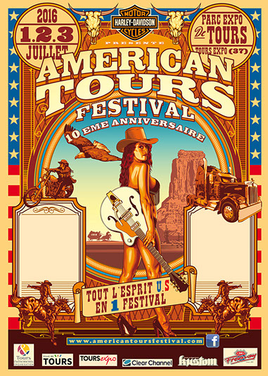 American Tours Festival au Parc des Expositions de Tours (37) les 1, 2 et 3 juillet 2016.